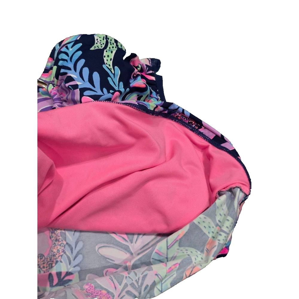 LILLY PULITIZER TANKINi TOP Swim Oyster Bay Navy Sz 4 A004895 - Picture 4 of 11